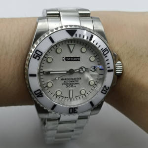 Montre-bracelet mécanique automatique pour homme, en acier inoxydable de luxe, étanche, lumineuse, avec logo personnalisable, mouvement NH35 - Product Image 2