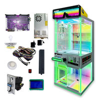 Machine d'arcade grue intelligente avec écran LED multicolore, pour centre de jeux, machine à griffes avec accepteur de billets, machine à poupées