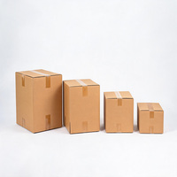 Boîtes d'expédition en carton ondulé kraft vierges personnalisables avec logo imprimé, empilables, écologiques, vente en gros