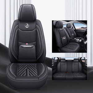 Kaliteli promosyon yeni tam Surround sabit bel tam deri araba koltuk minderi dört mevsim evrensel klozet kapağı - Product Image 5