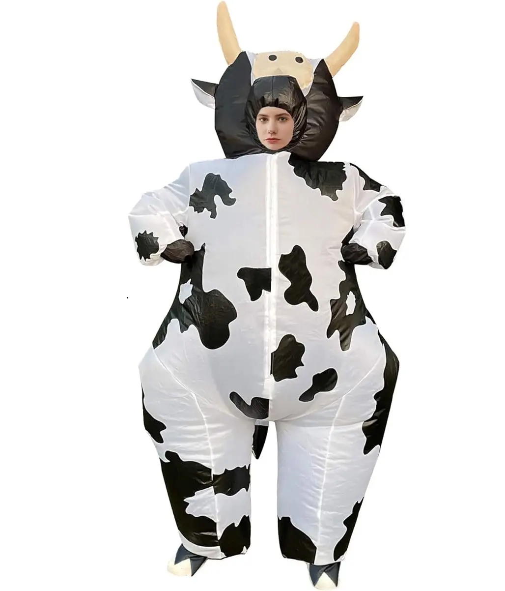 Inflatable Cow Costume for Women Funny Blow up Costume for Cosplay Party Festival Halloween Costume