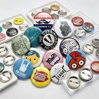 Badges personnalisés en fer blanc avec photo, motifs sur mesure, boutons à épingle de sûreté, imprimés en typographie pour fête du Nouvel An