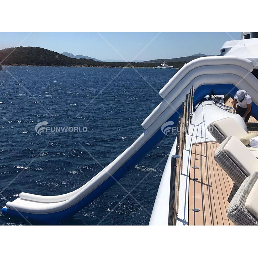 Водная горка для отдыха на открытом воздухе надувная горка для яхты надувная горка для лодки оборудование для игры в воду лодка
