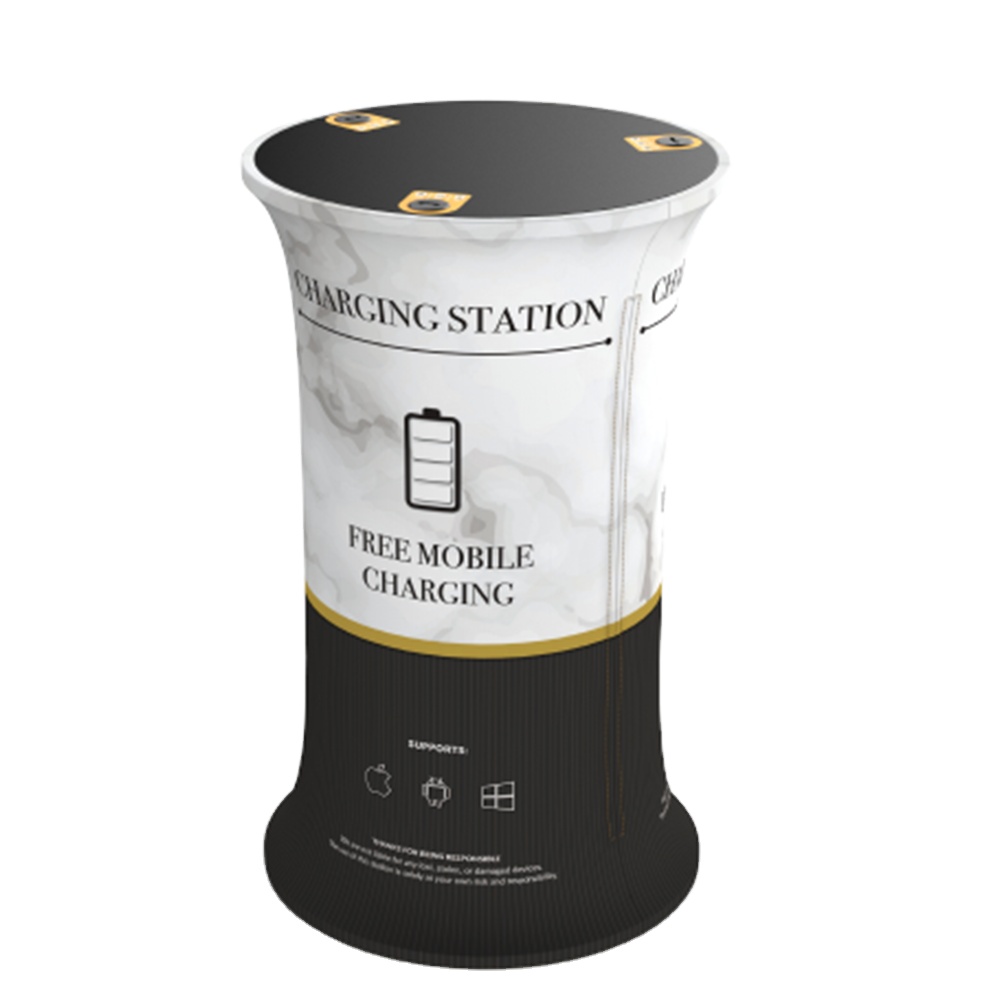 Цыганский складной стол для зарядки мобильного телефона для выставочного всплывающего стола