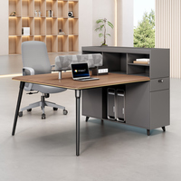 Bureau de travail modulaire en bois moderne de qualité supérieure OEM, réglable et extensible, couleur noire