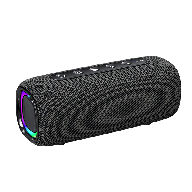20W Powerful Portable RGB Bluetooth Speaker with Multi-color LED Lights for Computer Mobile Phone