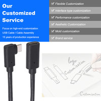 Cable de Extensión USB 3.2 Gen 2 Tipo-C Macho a Hembra LUNG KAY, Transferencia de Datos de 20 Gbps, Carga Rápida de 5 A, Cable Extendido de 100 W para Computadora