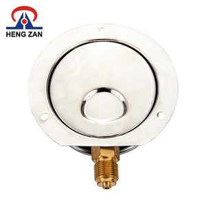 2026 HENGZAN 63mm Paslanmaz Çelik Hidrolik Gliserin Yağlı <span class=keywords><strong>Bourdon</strong></span> Tüp Basınç Göstergesi Arka Montaj Flanşı 0-100MPa Aralığı - Product Image 3