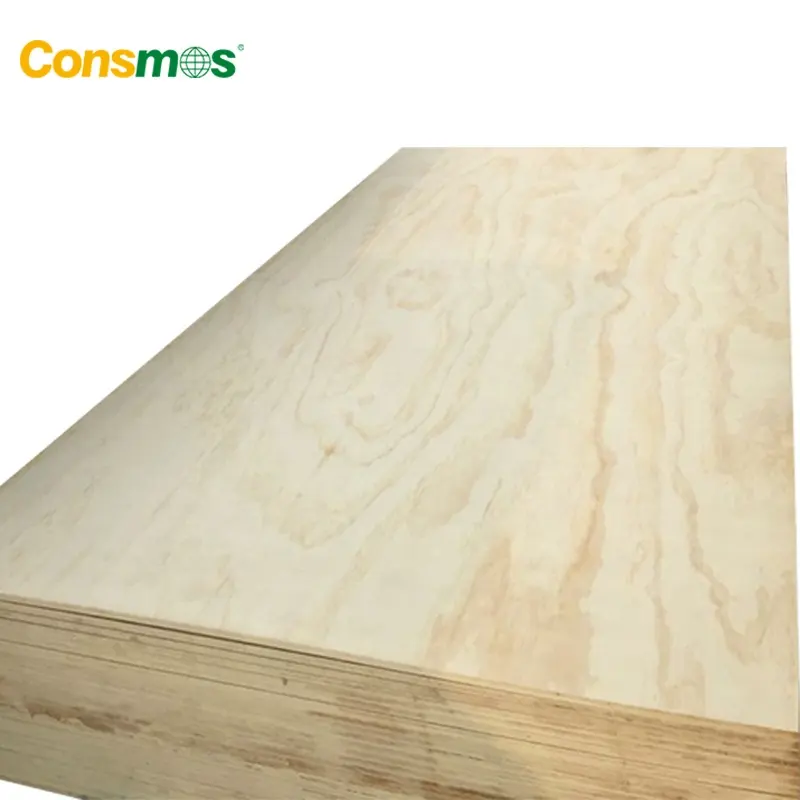 Madera contrachapada de pino comercial para muebles, directa de fábrica, 18mm, 12mm, 10mm, FSC