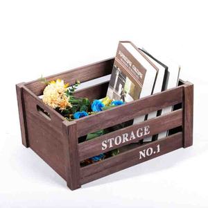 Caja <span class=keywords><strong>de</strong></span> exhibición <span class=keywords><strong>de</strong></span> maceta <span class=keywords><strong>de</strong></span> madera estilo granja rural, caja <span class=keywords><strong>de</strong></span> almacenamiento <span class=keywords><strong>de</strong></span> libros rectangular rústica, exhibición <span class=keywords><strong>de</strong></span> juguetes multifuncionales - Product Image 4