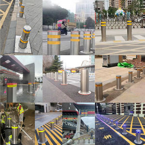 Bolardo hidráulico semiautomático de personalización, bolardo antiembestida retráctil, <span class=keywords><strong>canales</strong></span> aplicables, parques, calles peatonales - Product Image 4