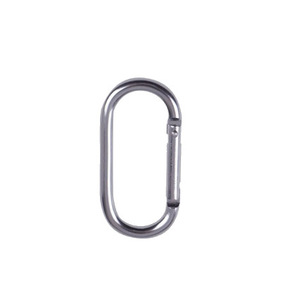 คาราบิเนอร์รูปวงรีอะลูมิเนียมอัลลอยด์ หัวเข็มขัดปลดเร็ว รับน้ำหนักได้ 5kN สำหรับตั้งแคมป์กลางแจ้ง ตัวเชื่อมต่อตะขอกระเป๋าเป้ - Product Image 5