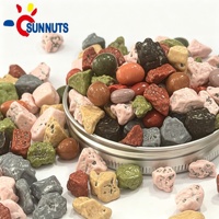 Boules de chocolat au lait solides en forme de pierre colorées, bonbons de haute qualité, vente en gros, collation pour cadeaux de fête