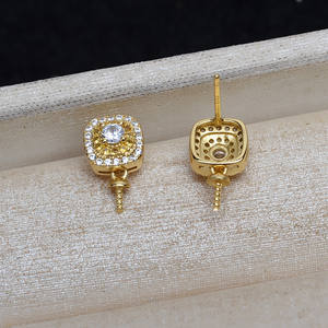 Pendentif en argent S925 en forme de tête, accessoire pour femme avec boucle d'oreille et perle, kit de bricolage 4941, trouvailles et composants de bijoux - Product Image 4