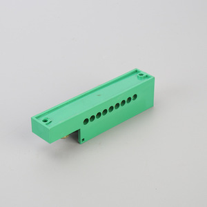 กล่องรวมสายไฟแบบชั้นเดียว 9 ตำแหน่ง ขั้วต่อสกรูสีเขียว IP44 บล็อกขั้วต่อสำหรับการวัดค่า - Product Image 2