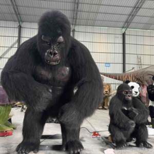 Sculpture de gorille animatronique grandeur nature pour parc d'attractions à vendre - Product Image 2