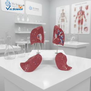 Modèle de torse du système <span class=keywords><strong>respiratoire</strong></span> humain en plastique, <span class=keywords><strong>aide</strong></span> à l'enseignement médical pour les écoles et les hôpitaux - Product Image 1