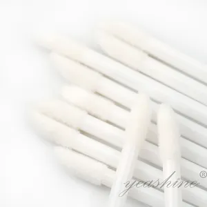 50 PCS Disposable ลิปสติก Applicator Gloss เครื่องมือแต่งหน้า Swab ผ้าฝ้าย Mini Lip Brush