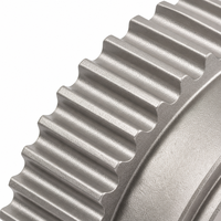 Écrou d'engrenage en aluminium CNC sur mesure, couronne d'engrenage droit pour machines industrielles et pièces de boîte de vitesses de robots