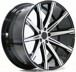 22 дюйма колесные диски YSM-099 вращаются серебро с обработанные уход за кожей лица диски - Product Image 2