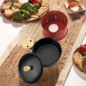 Nouvel ensemble de raclette miniatures personnalisées pour bougies chauffe-plat, plaque à fromage pliable pour barbecue, plateau de cuisson portable en métal pour usage domestique sur cuisinière - Product Image 4