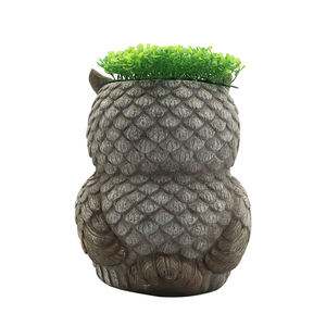 Des ornements de <span class=keywords><strong>pot</strong></span> de fleurs animaux personnalisés peuvent être utilisés pour faire des lapins, grenouilles et hiboux Figurines résine cadeau Anime Figure - Product Image 4