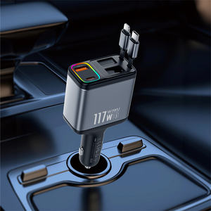 WiWU Exeed 117W QC PD高速カーチャージャーワイヤレスQiチャージャースマート機能5V/3A出力20W最大ABS OVP/OCP/OTP携帯電話 - Product Image 5