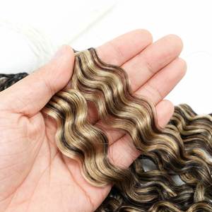 Extensions de cheveux humains bouclés birmans en crochet, plumes brésiliennes, Remy pré-attachées, micro-liens, 100g, directement de l'usine - Product Image 2