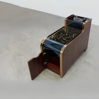 Table d'appoint en bois écologique pour spa, canapé, table de massage, double USB, avec rangement pour salon de beauté