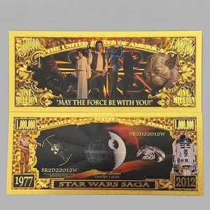 Nuove Banconote STARWARS 2026 - 6 Tipi, Stile Anime, con Rilievo Placcato Oro, da Collezione, Ideali per Regali Aziendali - Product Image 2