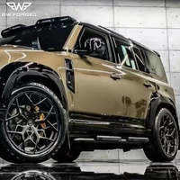 BW pelek roda 2 potong, pelek mobil penumpang 17 18 19 20 21 22 24 26 inci hitam 5x112 5x114.3 5x120 5x130 untuk pelindung Landrover