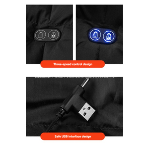 In Stock Smart Heated Vest Usb Rechargeable Battery Men <strong>Work</strong> Thermal <strong>Body</strong> <strong>Warmer</strong> Plus Size 17 Heating Zones Heated Vest - Product Image 2
