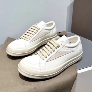 Zapatos Casuales de Cuero Estilo Europeo y Americano, Zapatos de Hombre de Talla Grande con Suela Gruesa y Parte Superior Baja, Zapatos de Mujer - Product Image 4
