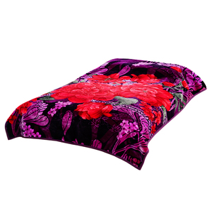 Hàn Quốc 2ply 100% <span class=keywords><strong>polyester</strong></span> raschel chăn rắn mô hình hoạt hình giường ấm ném chăn Chồn Vua Kích thước hoa mô hình động vật - Product Image 3