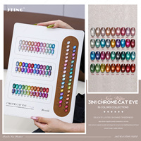 JTING Premiere 36 Couleurs Vernis Gel Chrome Effet Œil de Chat Monophase Sans Résidu Couche de Finition Effet Œil de Chat Sans TPO/HEMA Prix de Gros OEM