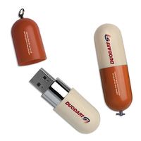 Clé USB 2.0/3.0 en forme de capsule, capacité de 1 Go à 128 Go, clé mémoire, cadeau promotionnel personnalisé avec logo d'usine