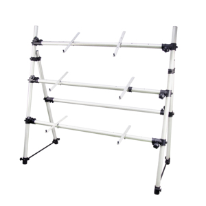 Support de clavier DJ à 3 niveaux CNBear K-709 entièrement réglable en hauteur, en aluminium anodisé et en plastique, fabriqué à Taïwan - Product Image 1
