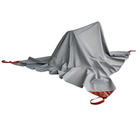 Couverture anti-feu pour trottinette électrique 4x5m Gris Double face en fibre de verre et silicone pour intervention d'urgence en cas d'incendie de batterie