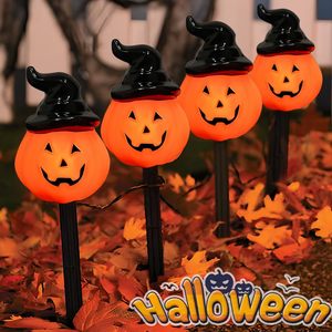 DAMAI Halloween Pumpkin Pathway Lights Orange Lantern Stake String Lights for Outdoor Halloween DecorationsYard Display Party - Product Image 2