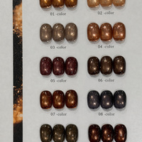 SUUSEEGEL Collection Velours Scintillant en Gros – Lot de 10 Couleurs Vernis à Ongles Gel Effet Œil de Chat pour Salons de Manucure 12ml
