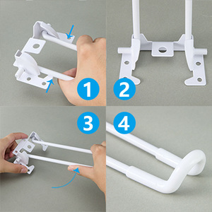 Pieds de table en forme de pattes de chat blancs, 32cm, 42cm, 50cm, en fer forgé, design minimaliste, installation facile, pour table basse, utilisation en extérieur - Product Image 3