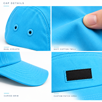 Casquette de camping unie DYMF, personnalisable, pour adulte, à cinq panneaux, style snapback, pour le sport, la course, le camping, en coton, avec visière bec de canard