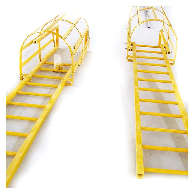 Вертикальная лестница из стекловолокна FRP, прямая лестница