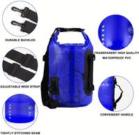 Sac de sport étanche en PVC grande capacité, robuste, pour voyage, gym, bateau, avec bandoulière réglable