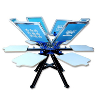 Máquina de Impresión de Camisetas de Doble Rueda y Seis Colores M662L, Tipo Foor, de Gran Venta