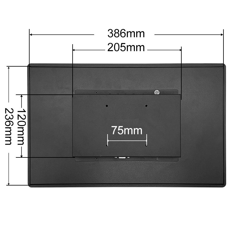 15.6 Inch IPS 1366*768/1920*1080 VGA Resistive Touch Screen Metal Case TFT Embedded OEM ODM Industrial LCD Monitor