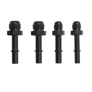 Adaptador de Combustible Haofa AN6 AN8 3/8, Conector Automotriz de Metal Negro, Accesorio - Product Image 1