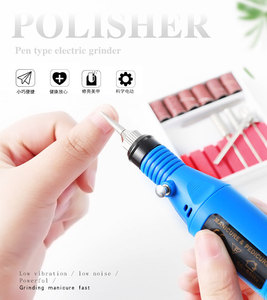 Mini perceuse à ongles électrique sans balais 20000 tr/min, forme stylo, rechargeable par USB, kit de lime électrique portable - Product Image 5