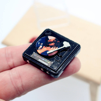 Nouvel arrivage de lecteur CD miniature maison chambre salon scène modèle elfe maison de poupée jouet de poupée