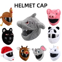 Hight Products mignon Animal en peluche moto casques intégraux couverture unisexe dessin animé visage couverture acrylique Fibres fabricant